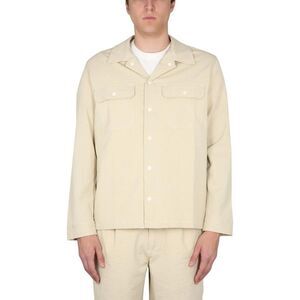 HOWLIN Men's Textured Camp Shirt Men BEIGE O TAN Shirts